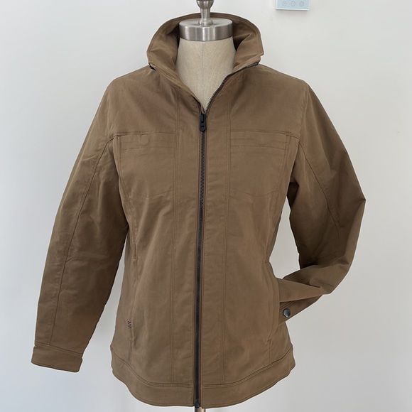 Kuhl Women’s Canvas GENERATR FLANNEL LINED jacket Womens medium - Picture 2 of 13